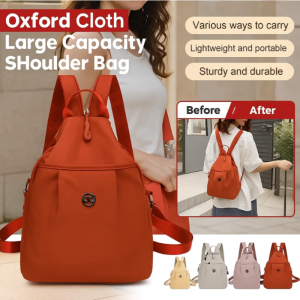 Oxford Cloth Large Capacity Backpack Womens Waterproof Casual Travel Bag Commuting Lightweight Computer Bag