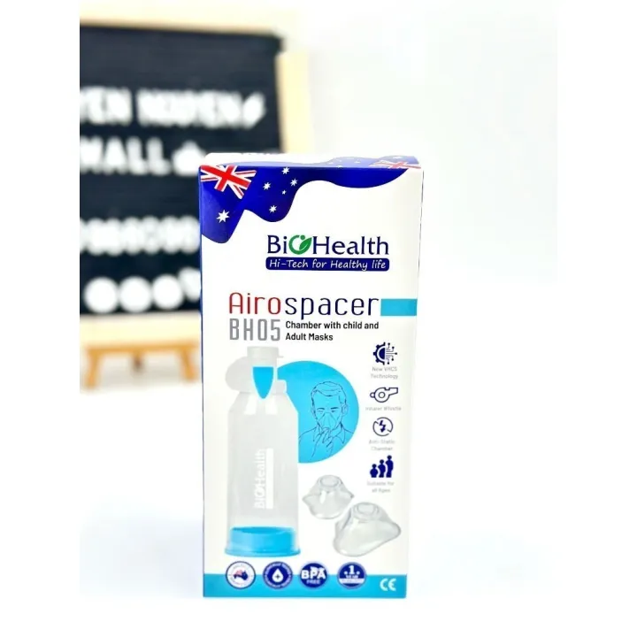Buồng Đệm Khí Dung 2 Chiều (Babyhaler) Biohealth BH05 (BH-05) | Buồng Hít Hen Suyễn Úc -VT1076 - Y Tế Vạn Thành