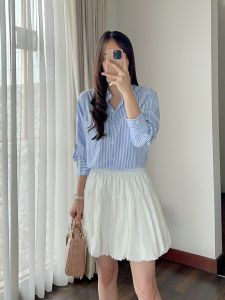 MAJA iola top kemeja wanita lengan panjang