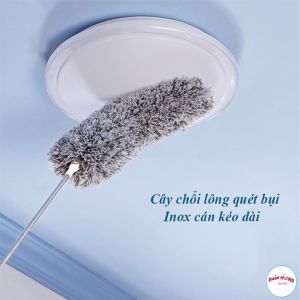 Chổi Quét Trần Gấp Gọn Lau Bụi Quét Trần Nhà Thông Minh