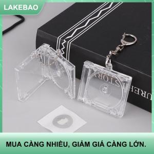【LAKEBAO】 1 pcs Trống Album Mini CD trường hợp móc chìa khóa cho tự làm ba lô treo trang trí Keychain Mặt dây chuyền