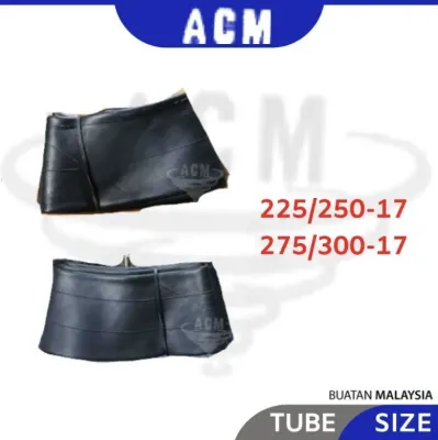 ACM Motosikal Tube Motorcycle Moto Tyre Tayar Standard Tiub Moto Motor Getah Rim Rubber 225 250 275 300 17