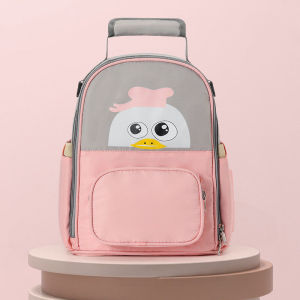 VREN Multifunctional Mommy Bag Waterproof Nylon Large Capacity Thermal Insulation Backpack Fashion Lightweight Mother and Baby Bag Portable Mommy Bag