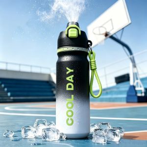 RGFV STORE 700 triệu Cốc cách nhiệt phun sơn Chống rò rỉ Màu chuyển sắc Bình nước cách nhiệt Có thể tái sử dụng Nhiệt Bình chân không Thể thao
