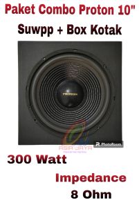 Paket Combo Proton 10 25H100SUWPP + Box 10 Inch Kotak Single
