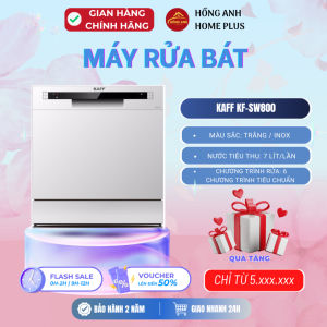 Máy rửa bát mini Kaff KF-SW800 dung tích 8 bộ châu âu thiết kế nhỏ gọn để bàn hoặc âm tủ