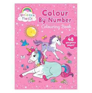 My Little Pony Colour by Number Colouring Activity Book For Kids To Learn & Colour With 48 Pages