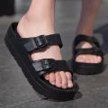 Z&R 4.5inches Two Strap High Heels Slippers For Women. 