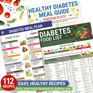 Diabetes Recipe Healthy Diet Set / Healthy Diet Guide Nutrient Balance For Home Use / Dietitian Recommended Daily Management / Adults With Diabetes