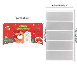 20pcs DIY Christmas Scratch Card DIY Reward Gift Scratch Cards for Kids Party Supplies
