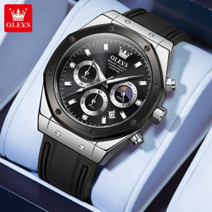 OLEVS Watch Men Waterproof 2024 Original New Style Fashion Luxurious Stainless steel Calendar Luminous Quartz Watch With Free Box