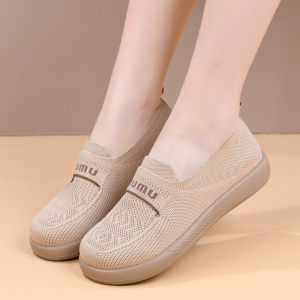 Free Shipping Knitted WomenS Shoes 2026 Spring Collection: Warm Breathable Mesh Shoes Shallow-Toe Lightweight Flats Soft-Soled Non-Slip Comfortable And Perfect For Mothers