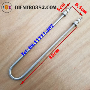 U đơn 4kw dài 35cm cho nồi nấu phở Điện trở đun nước may so nhiệt chữ U công suất 4kw điện áp 220V/380V dài 35cm cho nồi phở đun nước sôi