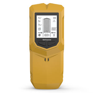 HW-910 6 in 1 Handheld Wall Metal Detector Detects Studs AC Wires Metal Pipes Wood Beams with LCD Display for Decoration