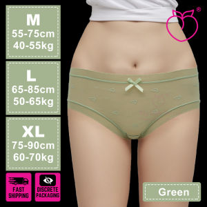 MY LITTLE SECRET Ivy Kiss Cooling Comfortable Ice Silk Transparent Underwear Briefs Panties for Woman Girl Seluar Dalam Spender Perempuan Wanita P32