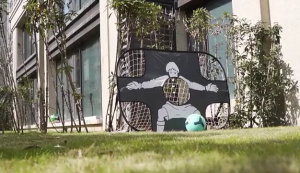 2 In 1 Football Goal Poped Up Portable Football Net Goals Post Set for Kids Garden Training Indoor Outdoor Toy