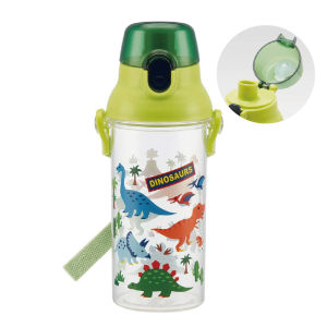 Skater Dinosaur Water Bottles Straw Bottle for Kids Children School Outdoor indoor Gift Direct From Japan
