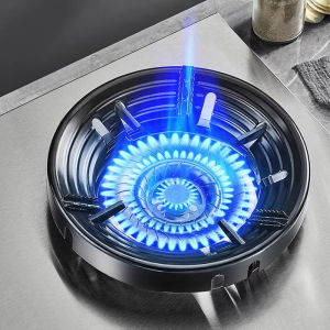 Universal 8 openings Kitchen Gas Wok Ring Stove Burner Windproof for Gas Stove Efficiency Outdoor Picnic Camping Gear