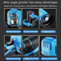 Mini Angle Grinder Cutter Tool Grinding Cutting Machine Bushless Cordless Angle Grinder Cutting Polishing Sanding Tool Set. 
