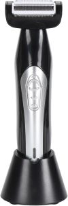 Body Hair Trimmer for Men - Electric Back Shaver with Removable Long Handle Hair Trimmer for Pubic Area Back Face Legs and Beard Wet Dry Use