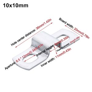 NAELIN Plumbing Tightening Horseback Hose Clamp Saddle Clip M-shaped U-shaped Square Rectangle Throat Hoop Thicken 304 Stainless Steel Ohm Tube Card Tube