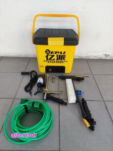 Epai set service air cond 25 liter. Cuci air cond sendiri DIY. Pam cuci air cond.