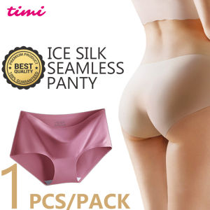 Timi 700 High quality 1 Pcs Ice-silk briefs seamless Underpants Women Underwears Mid-rise panty