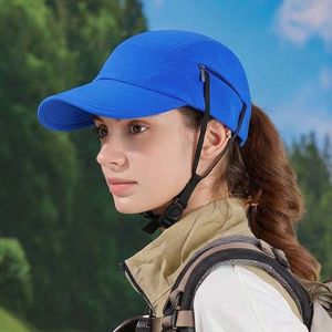 RGFV Breathable Summer Drawstring Baseball Cap Sunshade Anti-splash Water Windproof Peaked Cap Sun Cap Adjustable Sunscreen Equestrian Hat Women
