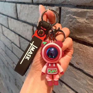 พร้อมส่ง พวงกุญแจจี้การ์ตูน พวงกุญแจการ์ตูนหมี ห้อยกระเป๋า ห้อยมือถือ หมีนักบินอวกาศ พวงกุญแจจี้การ์ตูน การ์ตูนพวงกุญแจ
