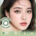 lens power [0.00-6.00] UYAAI 1 Pair Colored Contact 14.2mm LOVE STORY Oxytocin Brown Gray Blue Green Wearing Lens Natural Look Monthly Replacement. 