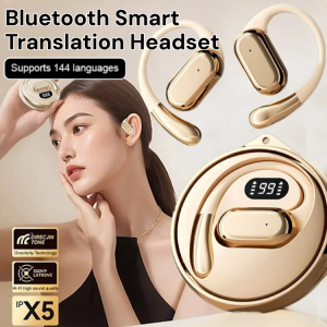 High-Speed Bluetooth Smart Translation Headset Noise Cancelling Wireless Earbuds Real-Time AI Voice Translator