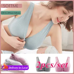 Deep V -Cross breastfeeding bra! Comfortable maternity bra