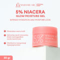 MADAME GIE 5% Niacera Moisturizer Gel Cream Glow Moisture with 2X Brightening Agent and 4X Hydration Skin Barrier Face Care - 30g. 