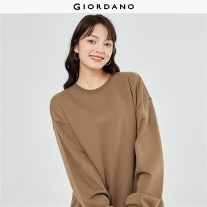 Giordano Women Fleece-lined thick sweatshirt Free Shipping 18325053