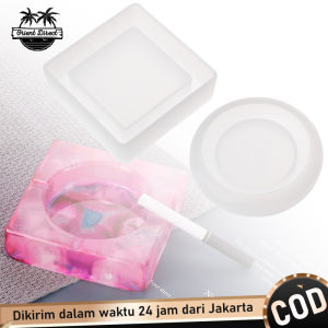 Cetakan Silikon Bulat Dan Kotak Cetakan Asbak Epoksi Resin Untuk Membuat Perhiasan Handmade