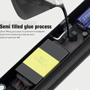 Half glue filling Power Supply DC12V 24V 60W 100W 200W 400W Lighting Transformers Led Driver For Led[Fast Shipping]
