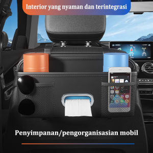 Car Multi Storage Holder Organizer Net Tempat Penyimpanan Tissue Barang Jok Belakang Mobil