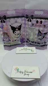 30pcs Black Purple Cat Chipbags Ziplock Food Packaging Souvenirs Giveaways