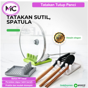 Tatakan Spatula Rak Tempat Tutup Panci Alas Sutil Alat Masak Dapur Bahan Plastik ABS