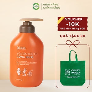 [CHÍNH HÃNG] Sữa Tắm Thảo Dược Gừng Nghệ CỎ CÂY HOA LÁ Giảm Mụn Lưng - Giúp Làn Da Căng Bóng Sáng Mịn (500gr)