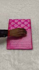 [READY STOCK - SG] SOFT BANARASI LICHI SILK CLOTH WITH ROYAL ROSE