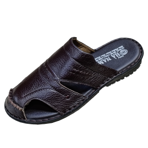 Dép Bít Mũi Nam TiTi ĐÔ Da Bò Thật Cao Cấp GSB2084