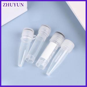 ZHUYUN 20pcs 1.5 1.8ml PP Lab Analysis Freezing Tubes Graduation Centrifuge Tube Volume Vials Bottles With Blocking Cap Screw Cap