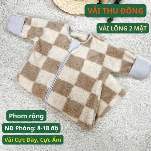 Túi Ngủ Cho Bé Chất Liệu Lông Cừu Có Ống Tay Tháo Rời Hãng NOONON Giúp Bé Ngủ Ngon Không Lạnh Bụng - TNHT02
