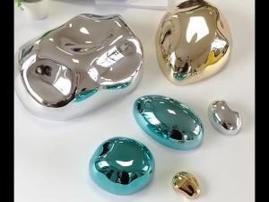 Mặt dây chuyền tường phòng khách màn hình nền đá treo tường mạ điện mặt dây chuyền đá mô phỏng trang trí tường