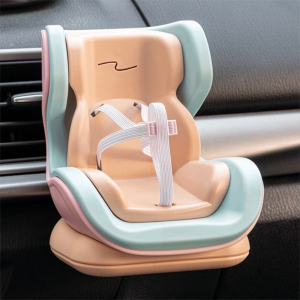 ZEIIE Durable Doll Car Seat Cartoon Ornaments Plastic Car Doll Safety Seat Kawaii Only Selling Seat Car Seat Outlet Decor Girl Surprise Gifts