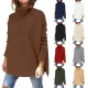 【Beautyer】 Long Sleeve Women's Oversized Knit Sweater with Split Hem and Batwing Sleeves COD. 