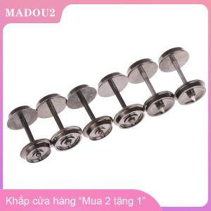 [COD] MADOU2 2 chiếc bánh xe kim loại 1:87 36 inch cho mô hình xe lửa Bộ bánh xe DC c8724