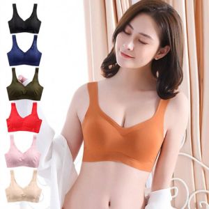 Seamless bra cewek Bra busa bisa dilepas tanpa kawat tanpa kaitan belakang tanpa jahitan bh perempuan Pakaian Dalam Wanita BH senam Sport Bra Gym B004