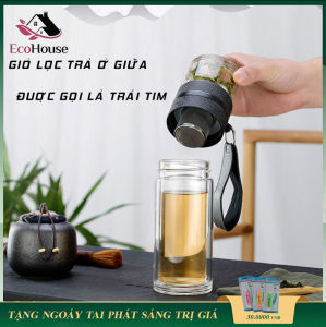 Bình giữ nhiệt kèm bộ lọc pha trà làm bằng thủy tinh 2 lớp thủy tinh có kèm ly cao cấp lỗi đổi mới trong 7 ngày đầu nhận hàng